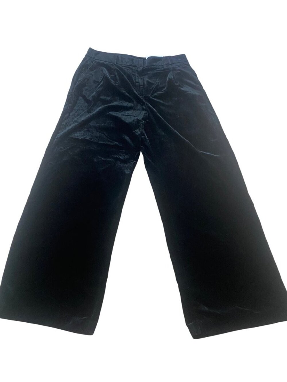 NWT Loft Women's Black Velvet The Peyton Trouser Casual Pants - 16 Tall